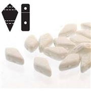 Kite Bead 2 Hole Chalk Lustre 9x5mm Tube approx 22 grams (115 beads) each