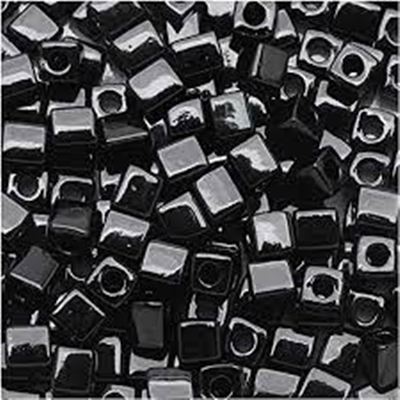 Miyuki Cube Black 4mm Tube 25gm