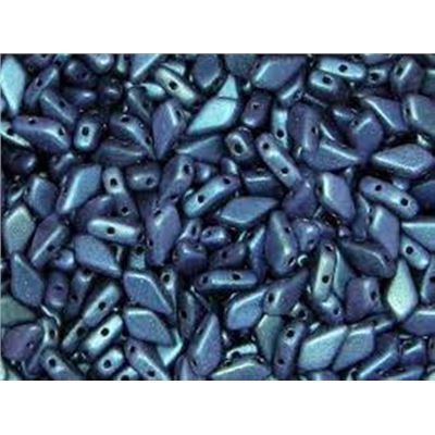 Kite Bead 2 Hole Polychrome Blueberry 9x5mm Tube approx 22 grams (115 beads) each