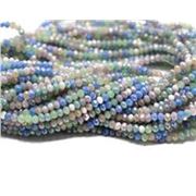 Glass Faceted Melon Strand Assorted Pastel 3x2mm (approx 150 beads