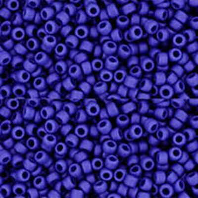 Toho Seed Bead Opaque Frosted Navy Blue 11/0 - Minimum 8g
