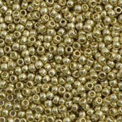 Toho Seed Bead Permanent Finish Galvanised Yellow Gold 11/0  - Minimum 8g