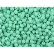 Firepolished Crystal Opaque Turquoise 3mm ea