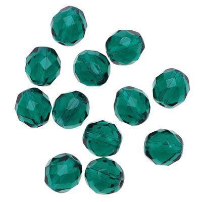 Firepolished Crystal Emerald 10mm ea