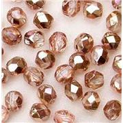 Firepolished Crystal Apollo Gold 4mm ea