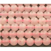 Semi Precious Round Bead Strand Rose Quartz 6mm (approx 63 beads) ea