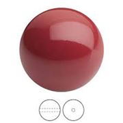 Preciosa Maxima Round Pearl Cranberry 12mm each