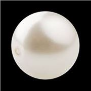 Preciosa Maxima Round Pearl White 4mm each