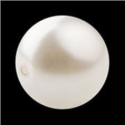 Preciosa Maxima Round Pearl White 6mm each