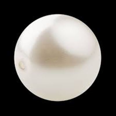 Preciosa Maxima Round Pearl White 6mm each