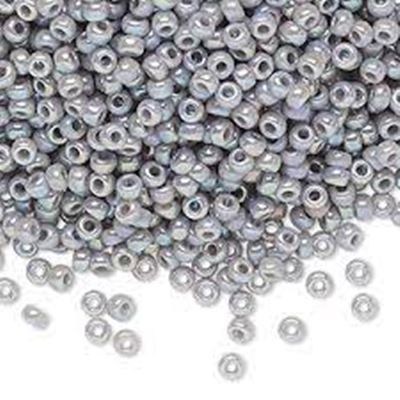 Miyuki Seed Bead Op. Ghost Grey Rainbow 6/0 - Minimum 12g