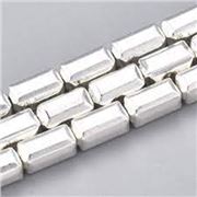 Electroplate Hematite Silver Cuboid 8x4x4mm Bead Strands Long Lasting (approx 51 beads) each