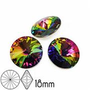 Preciosa Crystal MC Rivoli Maxima Vitrail Medium 18mm each 