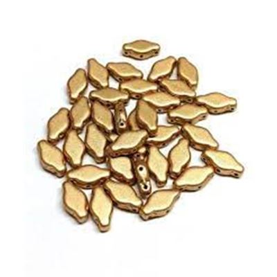 Navette 6x12mm Bronze Pale Gold Min 10g. Approx 27 beads