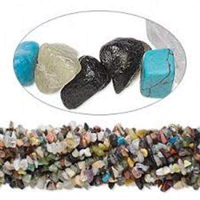 Semi Precious Strand Multi Gemstone Chips 86.4cm ea