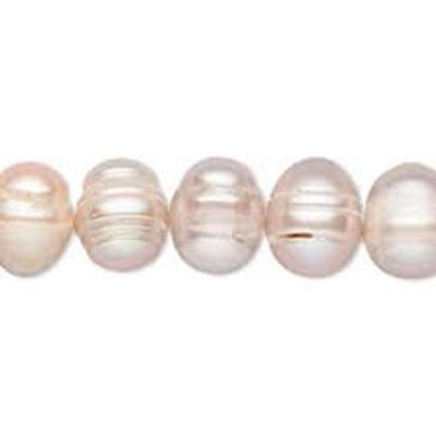 Freshwater Pearl Strand Semi Round Pale Cream 10mm (approx 49 beads) each