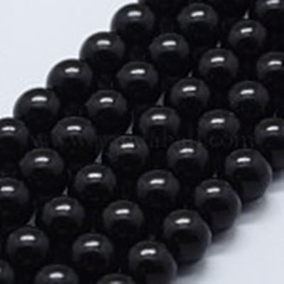 Natural Ebony Wood Beads 10mm Round Strand Approx 38 Beads each