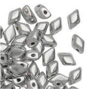 Mini Gem Duo 6x4mm Crystal Bronze Aluminium Min 5g