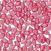 Mini Gem Duo 6x4mm Pearl Shine Lt Fuchsia Min 5g