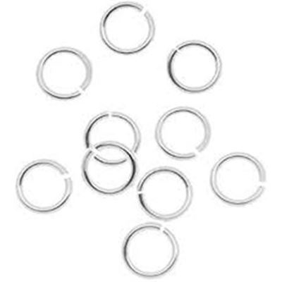 Jump Ring Thin Silver 8 x 0.8mm ea