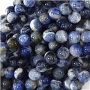 Semi Precious Strand Sodalite Round 6mm 7 inch strand  (approx 32 beads)ea