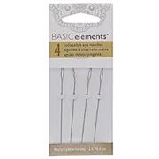 Collapsible Eye  Needle Pkt 4 Heavy 64mm ea