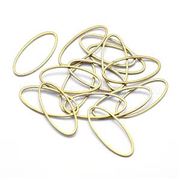 Oval Link Brass Unplated 25x11x1mm ID.9x23mm Each