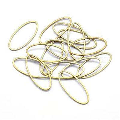 Oval Link Brass Unplated 25x11x1mm ID.9x23mm Each