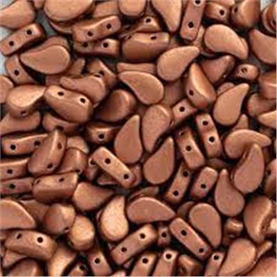 Paisley Duo Bronze Copper 8x5mm Tube approx 22g each