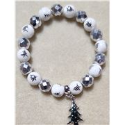 Christmas Tree Bracelet Kit in Stretch Elastic each