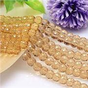 Glass Round Strand Light Colorado Faceted 8mm (approx 72 beads) each