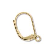 Leverback Hooks w/open loop 14x10x2mm per pair