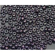 Toho Seed Bead Metallic Amethyst Gun Metal 8/0 - Minimum 8g