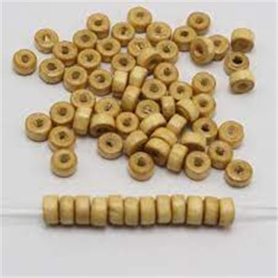 Wood Disc Natural 6x3mm each