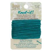 Brazilian Waxed Cord Sea Green (diameter approx 1mm) 13.7mm each 