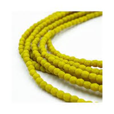 Firepolished Saturated Chartreuse 3mm ea
