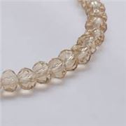 Crystal Faceted Melon Strand Light Colorado 8x6mm (approx 65 beads) each