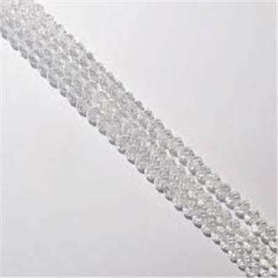 Glass Round Strand Faceted Clear  2mm (approx 190 beads)each