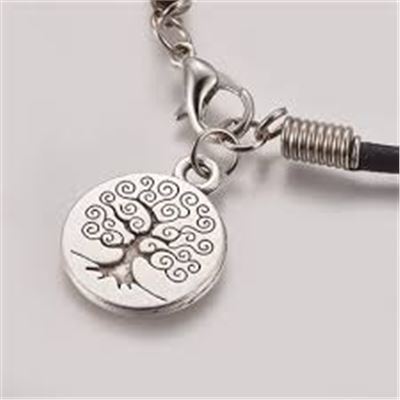 Tibetan Style Tree of Life; Nickel & Lead free. 27x23.5mm Antique Silver. Each