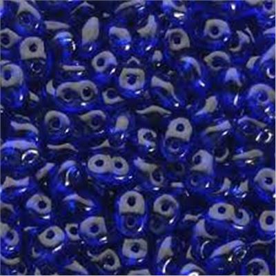 Superduo 2.5x5mm Dark Sapphire - Aprx 22.5g Tube