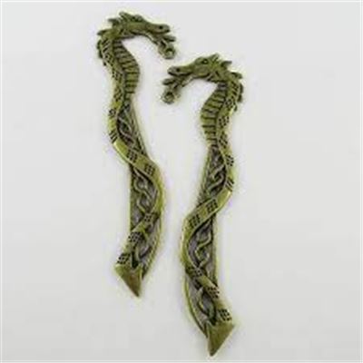 Bookmark Dragon Antique Bronze 11.5cm each