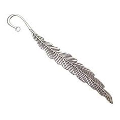 Bookmark Antique Silver Feather Design 12cm each