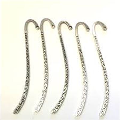 Bookmark Antique Silver Swirls 8.5cm each