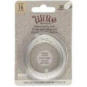 Beadsmith German Style Wire Silver 16 Gauge Round, Medium Temper 3m each.