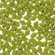Mini Gem Duo 6x4mm Opaque Green Min 5g