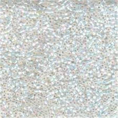 Delica DBR 222 White Opal AB 11/0 - Minimum 3g