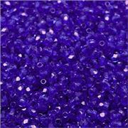 Firepolished Crystal Cobalt 3mm ea