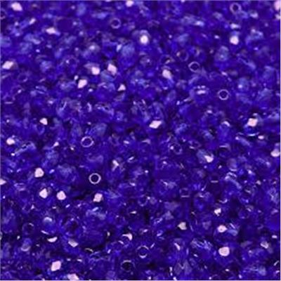 Firepolished Crystal Cobalt 3mm ea