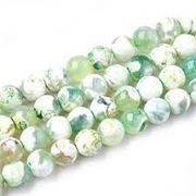 Semi Precious Strands Fire Crackle Agate Honey Dew Dyed 8mm Round(approx 47 beads) 15 inch each