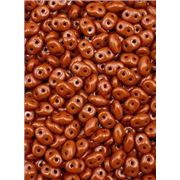 Superduo 2.5 x 5mm Opaque Chocolate Approx 24g